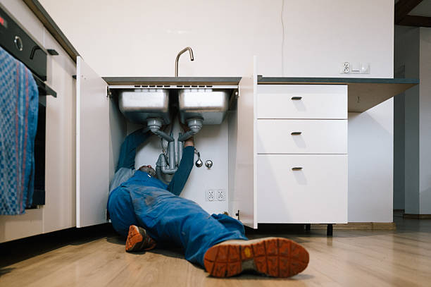 Professional Drain Cleaning technician working in New London, CT